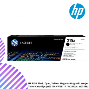HP 215A Black, Cyan, Yellow, Magenta Original LaserJet Toner Cartridge (W2310A / W2311A / W2312A / W2313A)