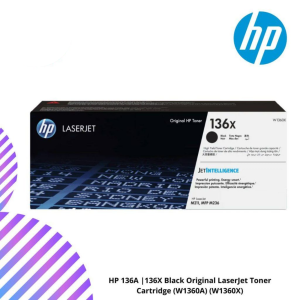 HP 136A |136X Black Original LaserJet Toner Cartridge (W1360A) (W1360X)