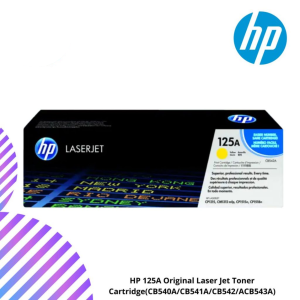 HP 125A Original Laser Jet Toner Cartridge(CB540A/CB541A/CB542/CB543A)