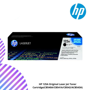 HP 125A Original Laser Jet Toner Cartridge(CB540A/CB541A/CB542/CB543A)