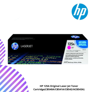 HP 125A Original Laser Jet Toner Cartridge(CB540A/CB541A/CB542/CB543A)