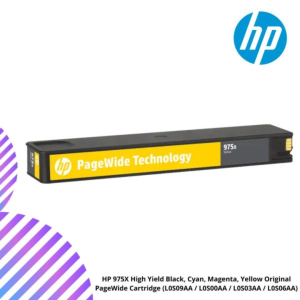 HP 975X High Yield Black, Cyan, Magenta, Yellow Original PageWide Cartridge (L0S09AA / L0S00AA / L0S03AA / L0S06AA)