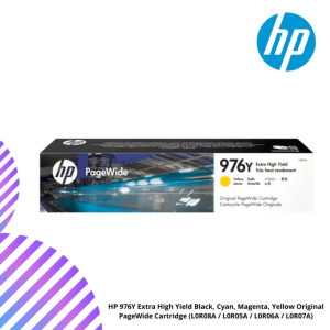 HP 976Y Extra High Yield Black, Cyan, Magenta, Yellow Original PageWide Cartridge (L0R08A / L0R05A / L0R06A / L0R07A)