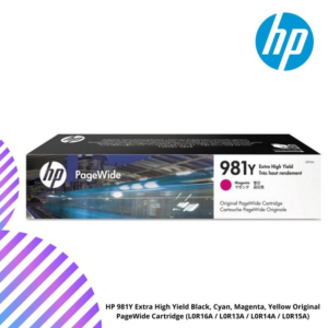 HP 981Y Extra High Yield Black, Cyan, Magenta, Yellow Original PageWide Cartridge (L0R16A / L0R13A / L0R14A / L0R15A)
