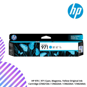 HP 970 | 971 Cyan, Magenta, Yellow Original Ink Cartridge (CN621AA / CN622AA / CN623AA / CN624AA)