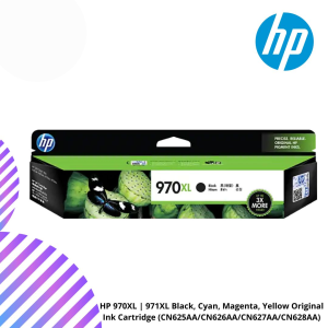 HP 970XL | 971XL Black, Cyan, Magenta, Yellow Original Ink Cartridge (CN625AA/CN626AA/CN627AA/CN628AA)