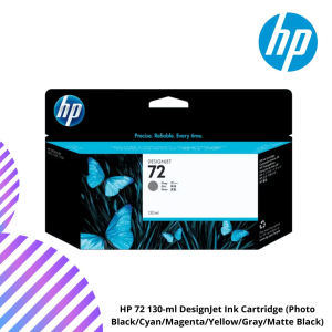 HP 72 130-ml DesignJet Ink Cartridge (Photo Black/Cyan/Magenta/Yellow/Gray/Matte Black)