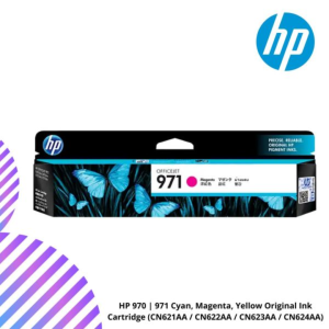 HP 970 | 971 Cyan, Magenta, Yellow Original Ink Cartridge (CN621AA / CN622AA / CN623AA / CN624AA)
