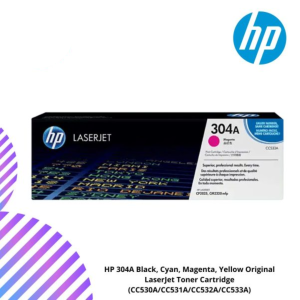 HP 304A Black, Cyan, Magenta, Yellow Original LaserJet Toner Cartridge (CC530A/CC531A/CC532A/CC533A)