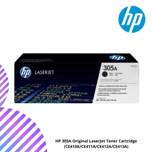 HP 305A Original LaserJet Toner Cartridge (CE410A/CE411A/CE412A/CE413A)