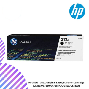 HP 312A | 312X Original LaserJet Toner Cartridge (CF380X/CF380A/CF381A/CF382A/CF383A)