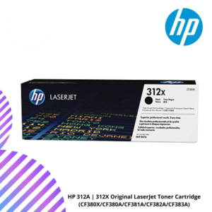 HP 312A | 312X Original LaserJet Toner Cartridge (CF380X/CF380A/CF381A/CF382A/CF383A)