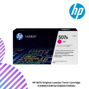 HP 507A Original LaserJet Toner Cartridge (CE400A/CE401A/CE402A/CE403A)
