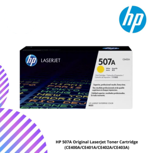 HP 507A Original LaserJet Toner Cartridge (CE400A/CE401A/CE402A/CE403A)