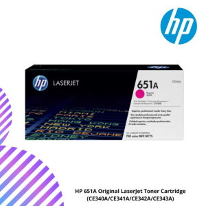 HP 651A Original LaserJet Toner Cartridge (CE340A/CE341A/CE342A/CE343A)
