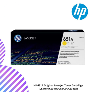 HP 651A Original LaserJet Toner Cartridge (CE340A/CE341A/CE342A/CE343A)