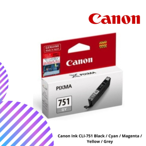 Canon Ink CLI-751 Black / Cyan / Magenta / Yellow / Grey