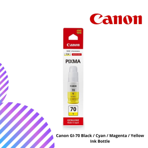 Canon GI-70 Black / Cyan / Magenta / Yellow Ink Bottle