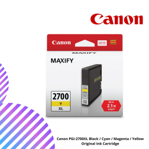 Canon PGI-2700XL Black / Cyan / Magenta / Yellow Original Ink Cartridge
