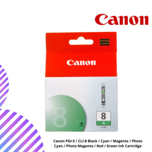 Canon PGI-5 / CLI-8 Black / Cyan / Magenta / Photo Cyan / Photo Magenta / Red / Green Ink Cartridge