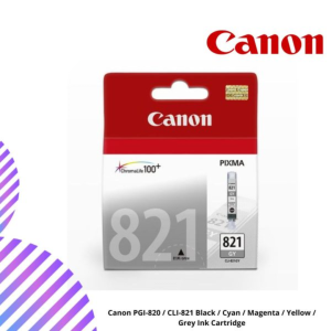 Canon PGI-820 / CLI-821 Black / Cyan / Magenta / Yellow / Grey Ink Cartridge