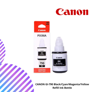 CANON GI-790 Black/Cyan/Magenta/Yellow Refill Ink Bottle