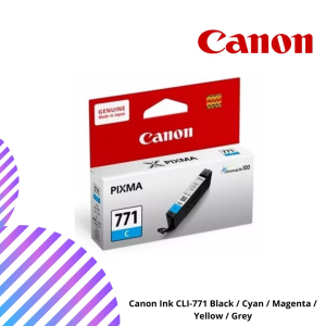 Canon Ink CLI-771 Black / Cyan / Magenta / Yellow / Grey