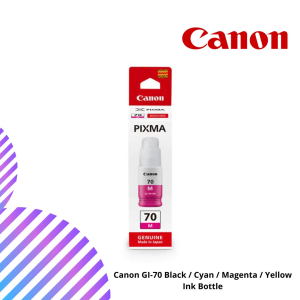 Canon GI-70 Black / Cyan / Magenta / Yellow Ink Bottle