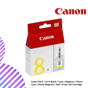 Canon PGI-5 / CLI-8 Black / Cyan / Magenta / Photo Cyan / Photo Magenta / Red / Green Ink Cartridge