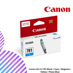 Canon Ink CLI-781 Black / Cyan / Magenta / Yellow / Photo Blue