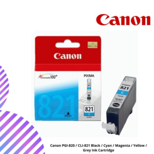 Canon PGI-820 / CLI-821 Black / Cyan / Magenta / Yellow / Grey Ink Cartridge