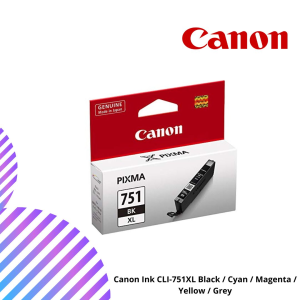 Canon Ink CLI-751XL Black / Cyan / Magenta / Yellow / Grey