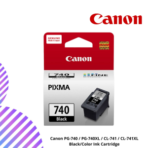 Canon PG-740 / PG-740XL / CL-741 / CL-741XL Black/Color Ink Cartridge