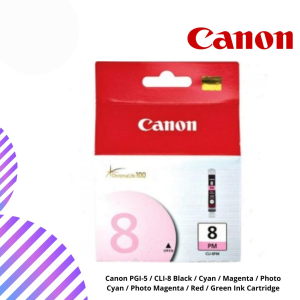 Canon PGI-5 / CLI-8 Black / Cyan / Magenta / Photo Cyan / Photo Magenta / Red / Green Ink Cartridge