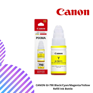 CANON GI-790 Black/Cyan/Magenta/Yellow Refill Ink Bottle