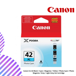 Canon CLI-42 Black / Cyan / Magenta / Yellow / Photo Cyan / Photo Magenta / Grey / Light Grey Ink Cartridge