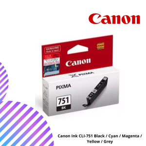 Canon Ink CLI-751 Black / Cyan / Magenta / Yellow / Grey