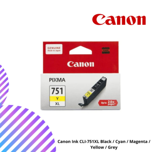 Canon Ink CLI-751XL Black / Cyan / Magenta / Yellow / Grey