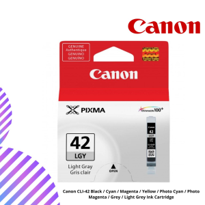 Canon CLI-42 Black / Cyan / Magenta / Yellow / Photo Cyan / Photo Magenta / Grey / Light Grey Ink Cartridge