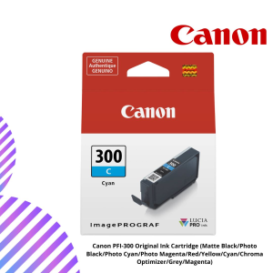 Canon PFI-300 Original Ink Cartridge (Matte Black/Photo Black/Photo Cyan/Photo Magenta/Red/Yellow/Cyan/Chroma Optimizer/Grey/Magenta)