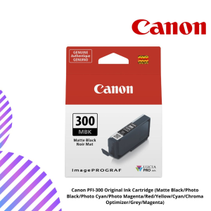 Canon PFI-300 Original Ink Cartridge (Matte Black/Photo Black/Photo Cyan/Photo Magenta/Red/Yellow/Cyan/Chroma Optimizer/Grey/Magenta)