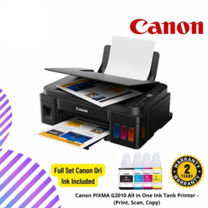 Canon PIXMA G2010 All in One Ink Tank Printer - (Print, Scan, Copy)