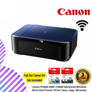Canon PIXMA E560 / E560R Advanced Wireless All-In-One Printer (Print, Scan, Copy, Wireless)