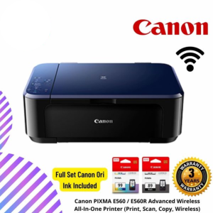 Canon PIXMA E560 / E560R Advanced Wireless All-In-One Printer (Print, Scan, Copy, Wireless)