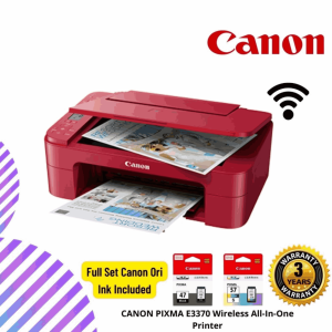 CANON PIXMA E3370 Wireless All-In-One Printer