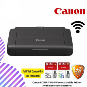 Canon PIXMA TR150 Wireless Mobile Printer (With Removable Battery)
