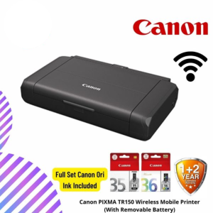 Canon PIXMA TR150 Wireless Mobile Printer (With Removable Battery)