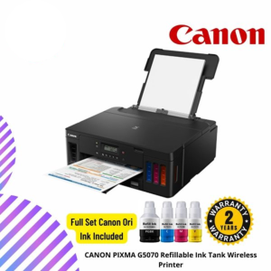 CANON PIXMA G5070 Refillable Ink Tank Wireless Printer