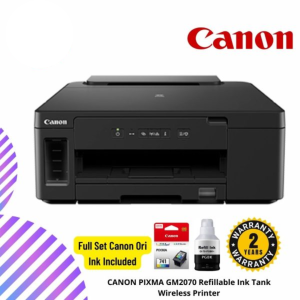 CANON PIXMA GM2070 Refillable Ink Tank Wireless Printer