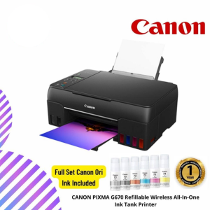 CANON PIXMA G670 Refillable Wireless All-In-One Ink Tank Printer